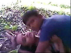 Desi Village Girl Outdoor Threesome Sex Scandal With Neighbors